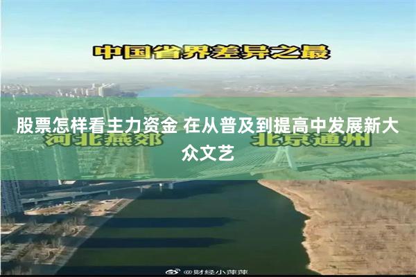 股票怎样看主力资金 在从普及到提高中发展新大众文艺