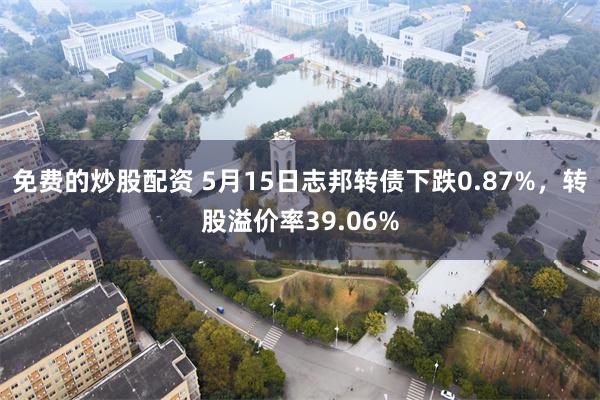 免费的炒股配资 5月15日志邦转债下跌0.87%，转股溢价率39.06%
