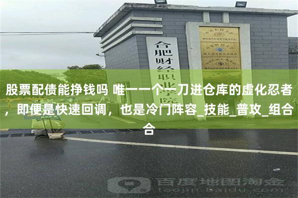 股票配债能挣钱吗 唯一一个一刀进仓库的虚化忍者，即便是快速回调，也是冷门阵容_技能_普攻_组合