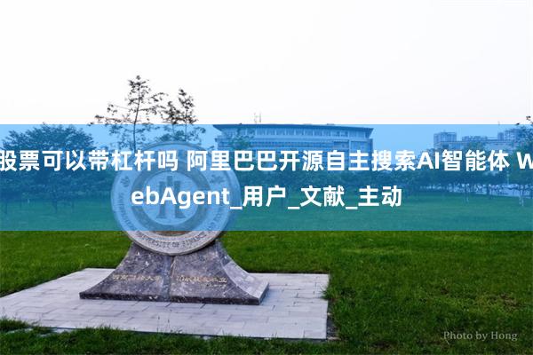 股票可以带杠杆吗 阿里巴巴开源自主搜索AI智能体 WebAgent_用户_文献_主动