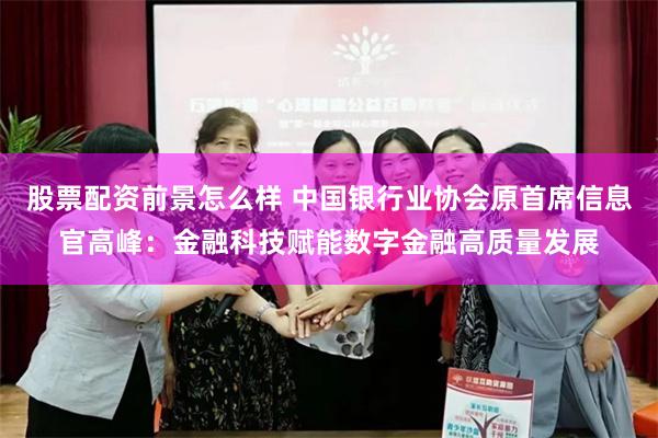 股票配资前景怎么样 中国银行业协会原首席信息官高峰：金融科技赋能数字金融高质量发展
