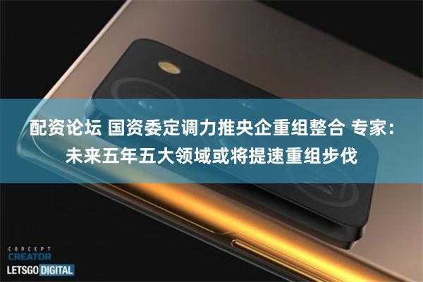 配资论坛 国资委定调力推央企重组整合 专家：未来五年五大领域或将提速重组步伐